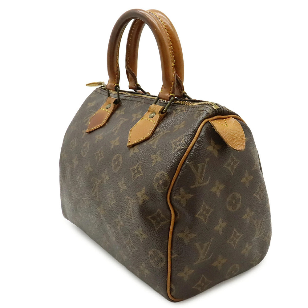 Louis Vuitton Boston Speedy Bag Handbag Monogram Brown